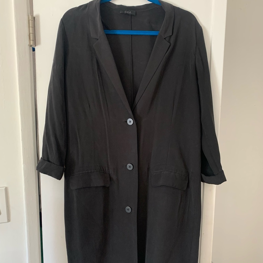 COS Silk Black Suit Dress